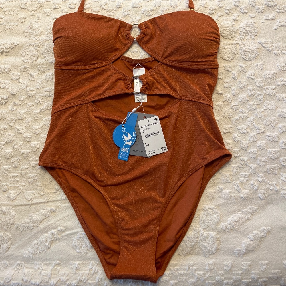Cupshe One Piece Cutout Bathing Suit NWT